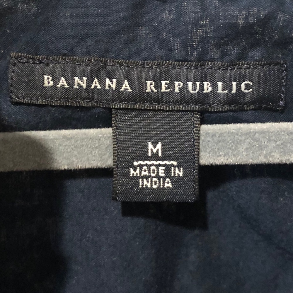 BANANA REPUBLIC Button Down Ruffle Front Top - Picture 4 of 4